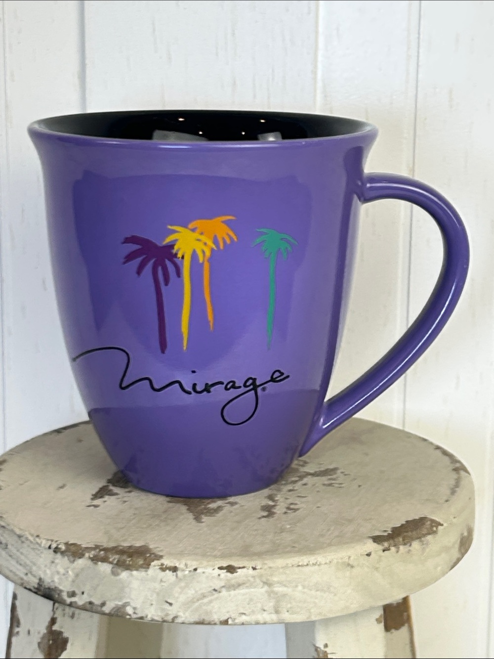 The Mirage Las Vegas Purple Palm Tree Coffee Mug Casino